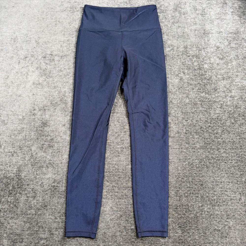 Athleta Elation Shimmer Tight Navy Blue High Rise Leggings Size Small 631948-02